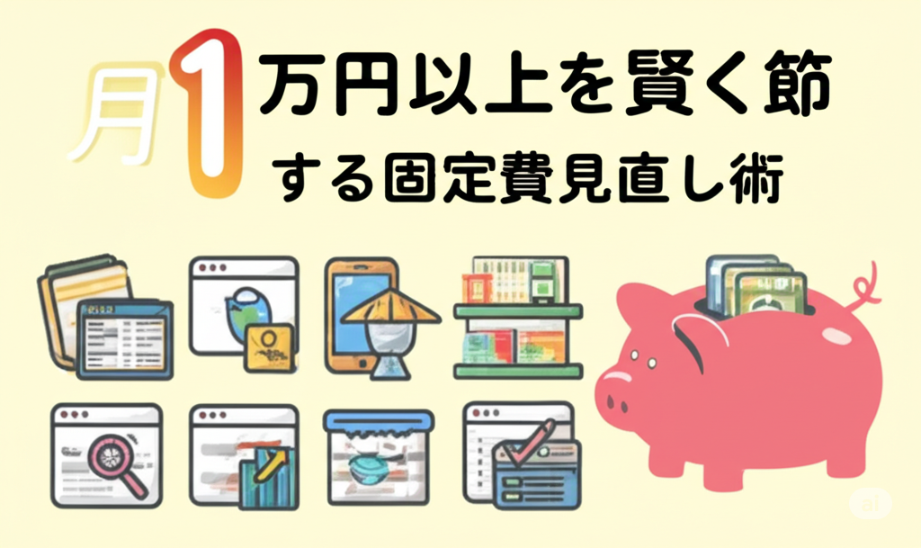 月1万円以上を賢く節約する固定費見直し術