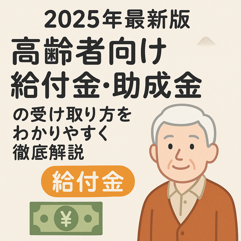 2025年最新版｜高齢者向け給付金・助成金の受け取り方をわかりやすく徹底解説
