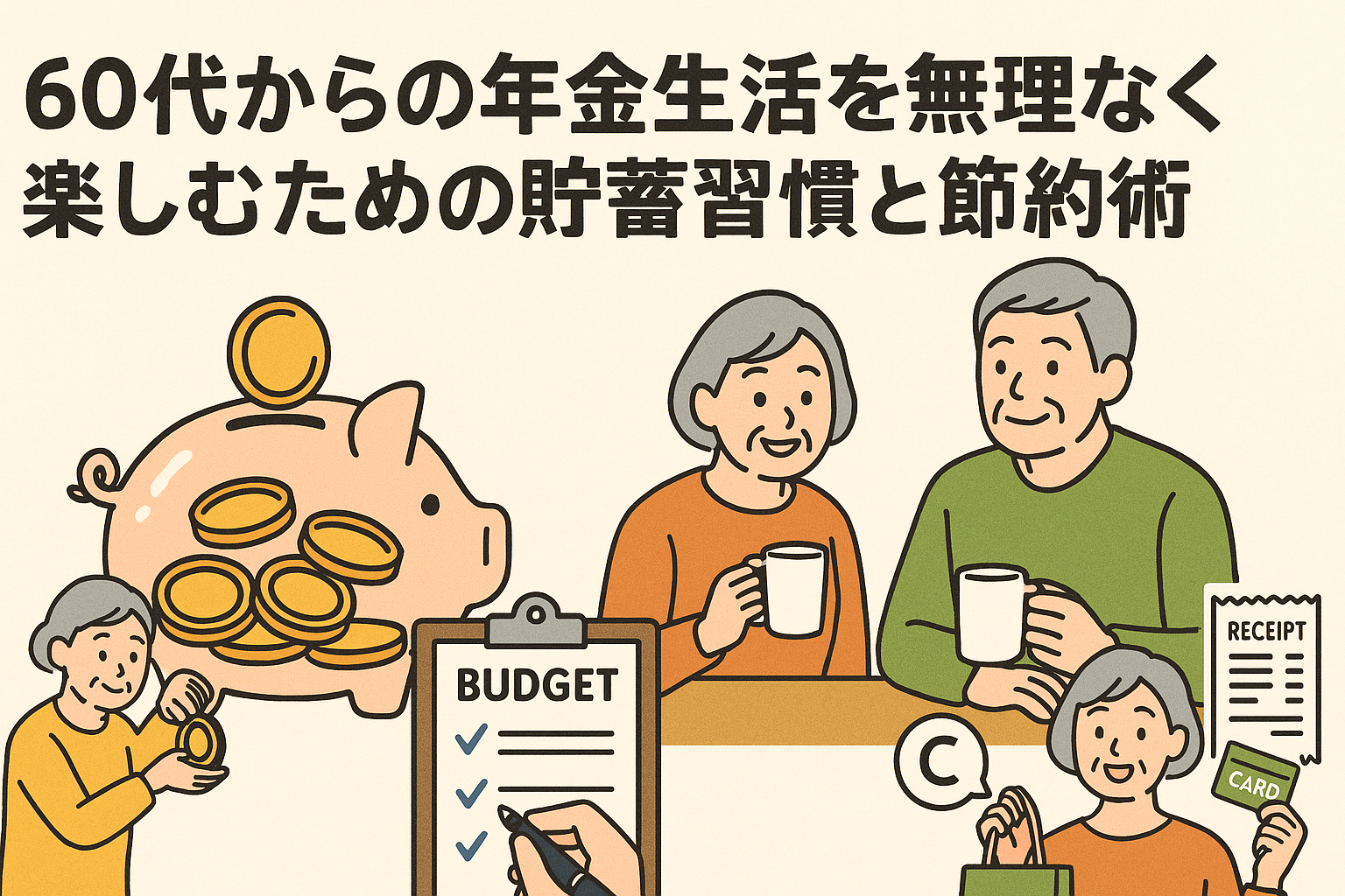 60代からの年金生活を無理なく楽しむための節約術