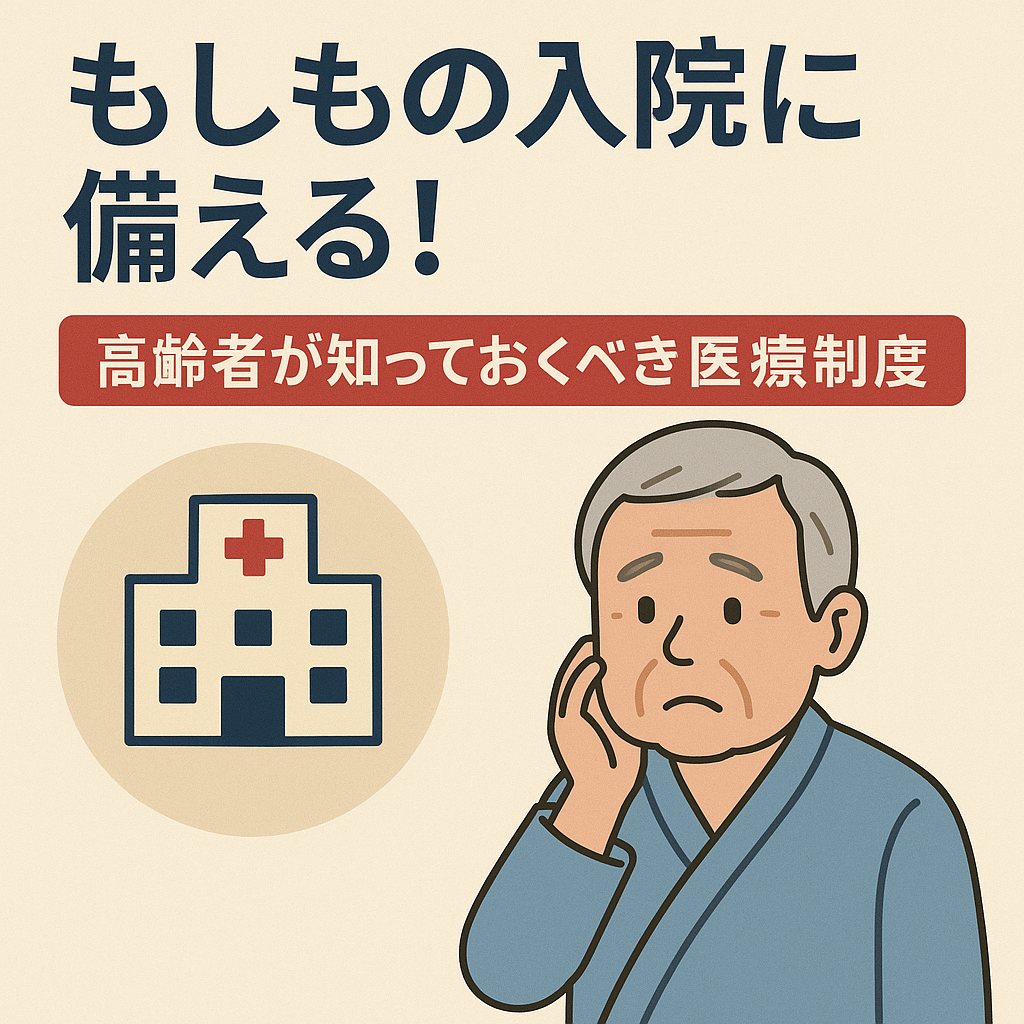 もしもの入院に備える！高齢者が知っておくべき医療制度