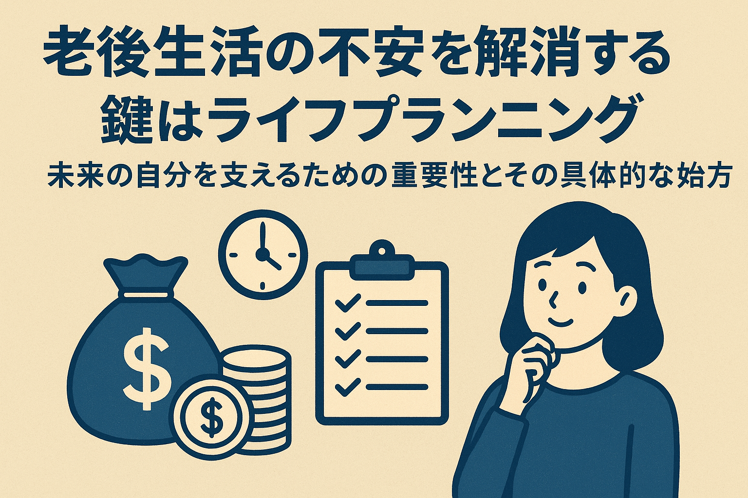 老後生活の不安を解消する鍵はライフプランニング 未来の自分を支えるための重要性とその具体的な始め方