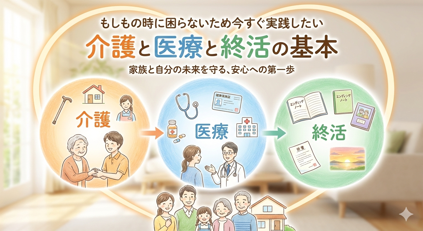もしもの時に困らないため今すぐ実践したい介護と医療と終活の基本