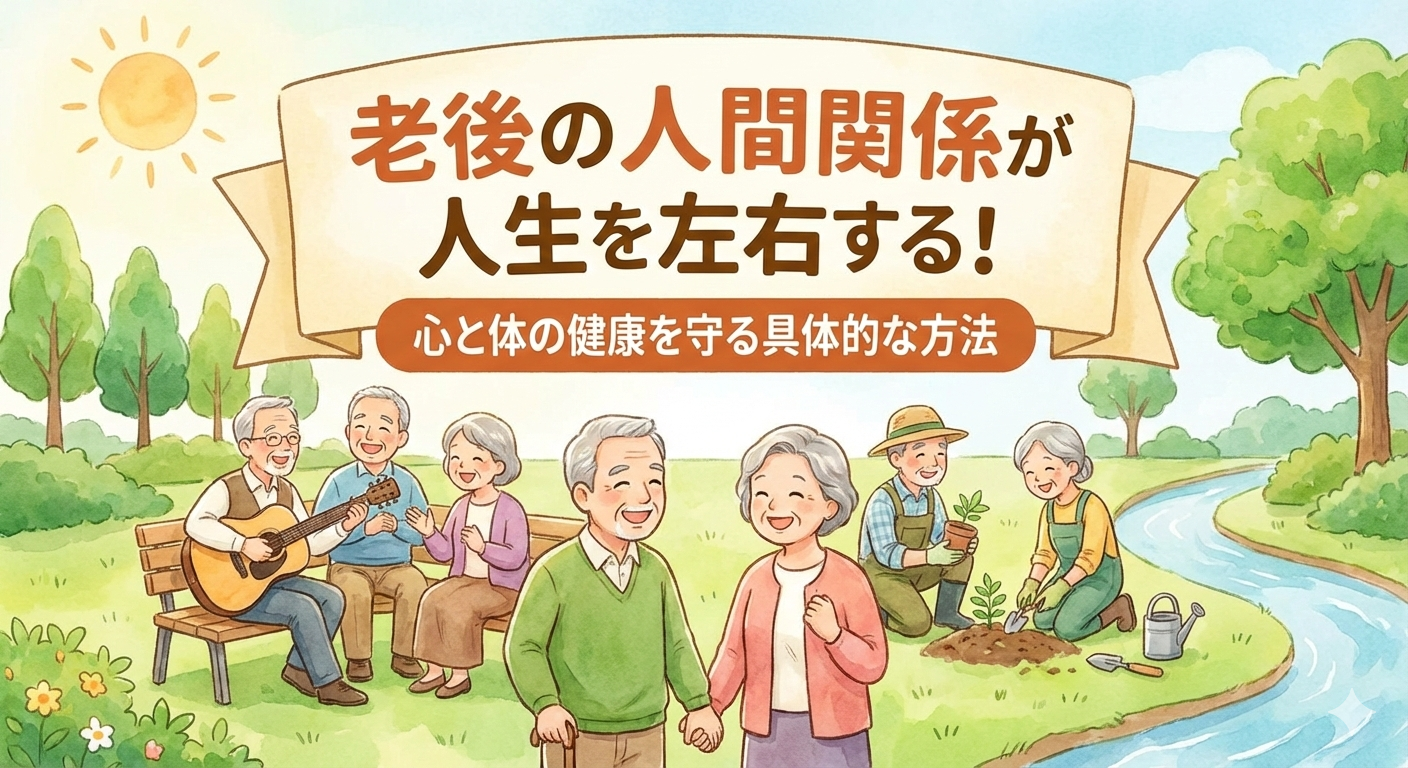 老後の人間関係が人生を左右する！心と体の健康を守る具体的な方法