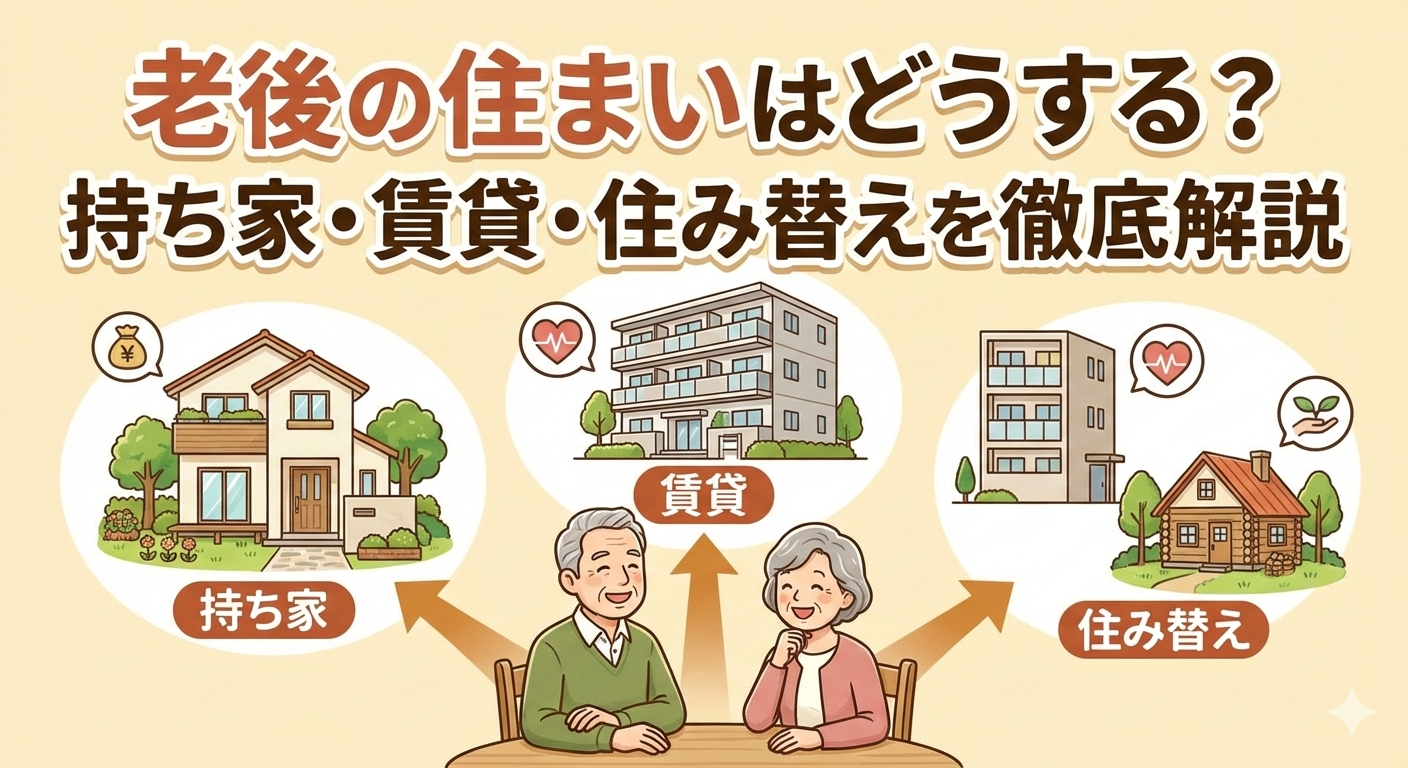 老後の住まいはどうする？持ち家・賃貸・住み替えを徹底解説