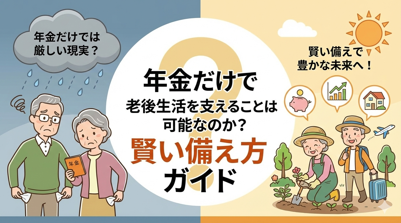 年金だけで老後生活を支えることは可能なのか？賢い備え方ガイド