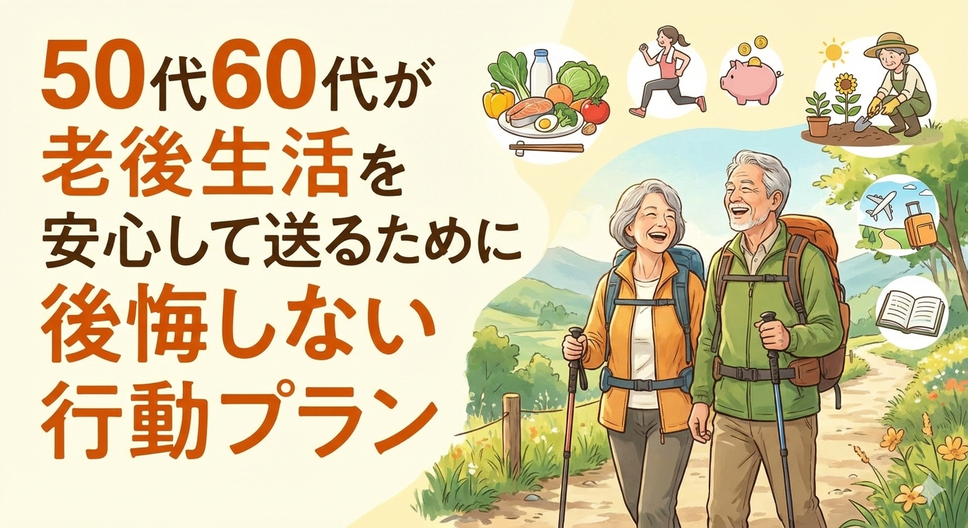 50代60代が老後生活を安心して送るために後悔しない行動プラン