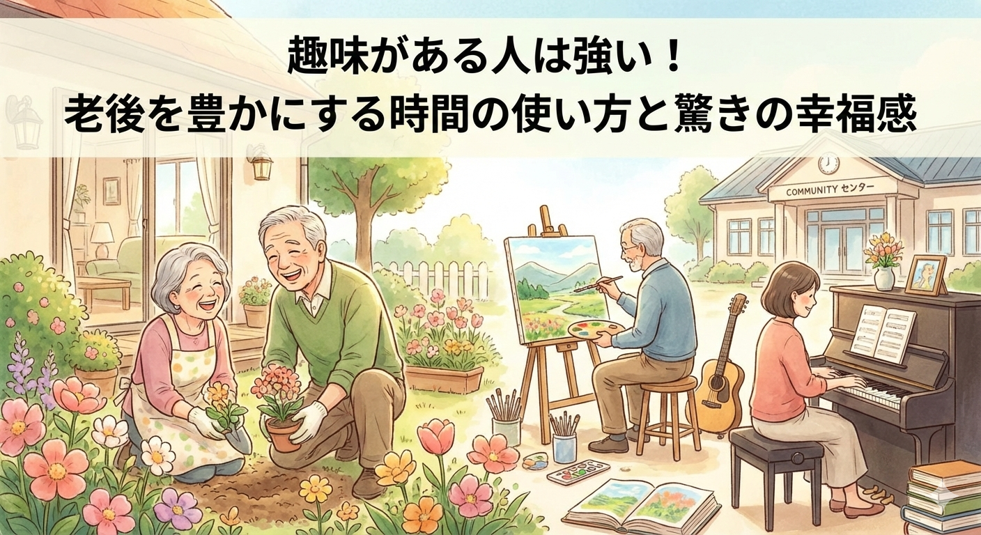 趣味がある人は強い！老後を豊かにする時間の使い方と驚きの幸福感